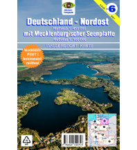 Kanusport Wassersport-Wanderkarte 6, Deutschland Nordost 1:450.000 Jübermann