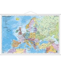 Europa Staaten Europas - Wandkarte laminiert mit Metallbeleistung Stiefel GmbH