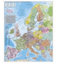 Poster and Wall Maps Europa Postleitzahlen Stiefel GmbH