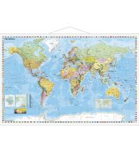 Weltkarten Weltkarte politisch mit Metallleisten 1:33.000.000 Stiefel GmbH