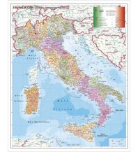 Poster and Wall Maps Postleitzahlenkarte Italien 1:1.000.000 Stiefel GmbH