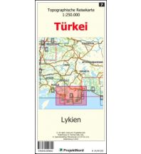 Straßenkarten Lykien - Topographische Reisekarte 1:250.000 Türkei (Blatt 7) Mollenhauer & Treichel