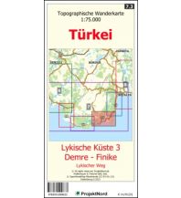 Hiking Maps Turkey Lykische Küste 3 - Demre - Finike - Lykischer Weg - Topographische Wanderkarte 1:75.000 Türkei (Blatt 7.3) MapFox