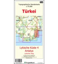 Hiking Maps Turkey Lykische Küste 4 - Antalya - Lykischer Weg - Topographische Wanderkarte 1:75.000 Türkei (Blatt 7.4) MapFox