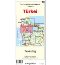 Tekirdag - Topographische Reisekarte 1:250.000 Türkei (Blatt 13) MapFox