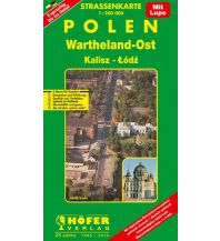 Road Maps Poland Höfer Straßenkarte PL 012, Wartheland 1:200.000 Höfer Verlag