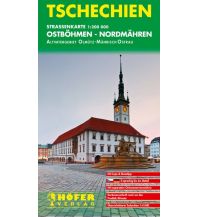 Road Maps Czech Republic Höfer Straßenkarte CS 003 Ostböhmen - Nordmähren 1:200.000 Höfer Verlag