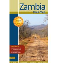 Zambia Road Map Ilona Hupe Verlag