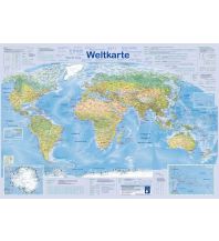 Weltkarten Weltkarte mit Originalschriften 1:40.000.000 Planet Poster Editions