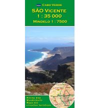 Wanderkarten Afrika AB Wanderkarte und Stadtplan Kapverden - Sao Vicente 1:35.000 AB Kartenverlag Attila Bertalan