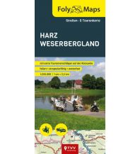 Motorradreisen FolyMaps Harz Weserbergland 1:250 000 Touristik-Verlag Vellmar
