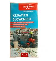 Motorradreisen Motorradkarten Set Kroatien Slowenien Touristik-Verlag Vellmar