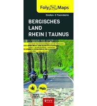 Motorradreisen FolyMaps Bergisches Land - Rhein - Taunus 1:250 000 Touristik-Verlag Vellmar