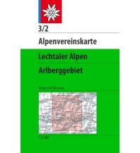 Ski Touring Maps Alpenvereinskarte 3/2, Lechtaler Alpen - Arlberggebiet 1:25.000 Österreichischer Alpenverein