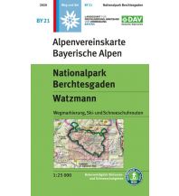 Ski Touring Maps Alpenvereinskarte BY-21, Nationalpark Berchtesgaden, Watzmann 1:25.000 Österreichischer Alpenverein