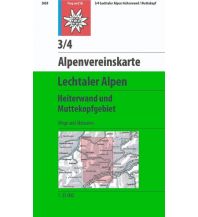 Hiking Maps Tyrol Alpenvereinskarte 3/4, Lechtaler Alpen - Heiterwand, Muttekopfgebiet 1:25.000 Österreichischer Alpenverein
