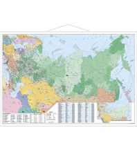 Europe Postleitbereiche Russland und osteuropäische Staaten 1:5.400.000 mit Metallleisten Stiefel GmbH