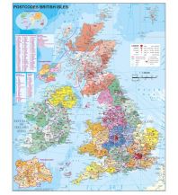 Poster und Wandkarten Großbritannien Postleitzahlen 1:1.200.000 (engl.) Stiefel GmbH