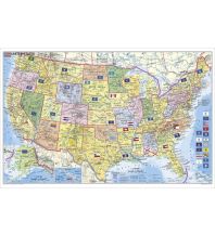 Poster und Wandkarten USA Bundesstaaten mit Postleitzahlen 1:5.500.00 Stiefel GmbH