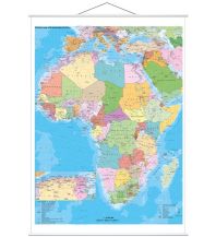 Africa Afrika politisch mit Metallleisten 1:8.300.000 Stiefel GmbH
