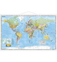 Weltkarten Weltkarte politisch mit Metallleisten 1:33.000.000 Stiefel GmbH