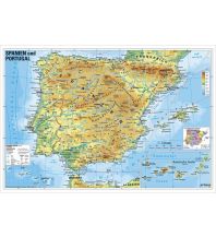 Poster and Wall Maps Spanien und Portugal physisch Stiefel GmbH