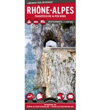Motorcycle Maps France MoTourMaps Rhône-Alpes (Französische Alpen Nord) 1:300.000 MoTourMedia