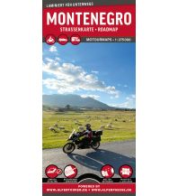 Motorradreisen MoTourMaps Montenegro Auto- und Motorradkarte 1:275.000 MoTourMedia