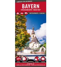 Motorradreisen MoTourMaps Bayern Auto- und Motorradkarte 1:400.000 MoTourMedia