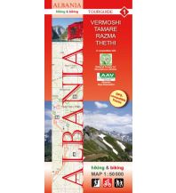 Wanderkarten Balkan Albania hiking & biking Map 1, Vermoshi, Tamare, Razma, Thethi 1:50.000 Huber Verlag