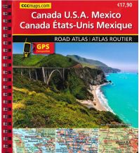 Straßenkarten CCC Maps Spiralgebundener Atlas Kanada, USA, Mexiko - Canada / Kanada, USA, Mexico / Mexiko Huber Verlag