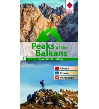 Hiking Maps Serbia + Montenegro Huber Wanderkarte Peaks of the Balkans 1:60.000 Huber Verlag
