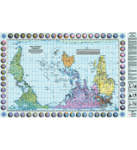 World Maps Peters Map of the World Huber Verlag