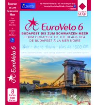 Cycling Maps EuroVelo6 (Budapest - Schwarzes Meer) 1:100 000 Huber Verlag