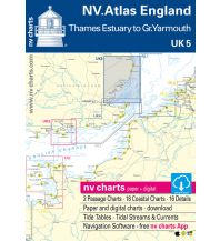 Nautical Charts Britain NV.Atlas UK 5 - England - R. Thames to Great Yarmouth 2019/2020 Nautische Veröffentlichungen