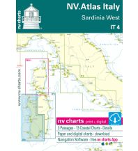Nautical Charts Italy NV.Atlas IT 4 Italien - Sardinia West / Sardinien West 2022 Nautische Veröffentlichungen