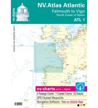 Seekarten Spanien NV Atlas Atlantic ATL 1- Falmouth to Vigo / North Coast of Spain 2022 Nautische Veröffentlichungen