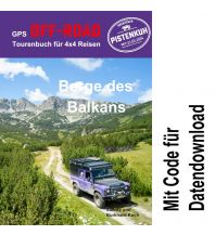 Motorcycling GPS Off-Road Berge des Balkans Pistenkuh