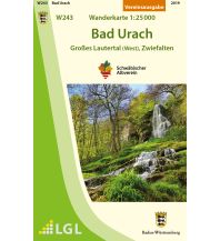 Wanderkarten Schwarzwald - Schwäbische Alb Albverein-Karte W243, Bad Urach - Großes Lautertal (West), Zwiefalten 1:25.000 Landesvermessungsamt Baden-Württemberg