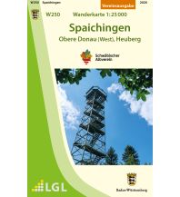 Wanderkarten Schwarzwald - Schwäbische Alb Albverein-Karte W250, Spaichingen - Obere Donau (West), Heuberg 1:25.000 Landesvermessungsamt Baden-Württemberg