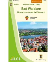 Wanderkarten Schwarzwald - Schwäbische Alb Albverein-Karte W263, Bad Waldsee - Biberach an der Riß, Bad Wurzach 1:25.000 Landesvermessungsamt Baden-Württemberg