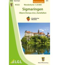 Wanderkarten Schwarzwald - Schwäbische Alb Albverein-Karte W252, Sigmaringen - Obere Donau (Ost), Zwiefalten 1:25.000 Landesvermessungsamt Baden-Württemberg