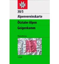 Wanderkarten Tirol Alpenvereinskarte 30/5, Ötztaler Alpen - Geigenkamm 1:25.000 Österreichischer Alpenverein