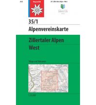 Skitourenkarten Alpenvereinskarte 35/1, Zillertaler Alpen - West 1:25.000 Österreichischer Alpenverein