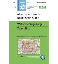 Ski Touring Maps Alpenvereinskarte BY-8, Wettersteingebirge - Zugspitze 1:25.000 Österreichischer Alpenverein