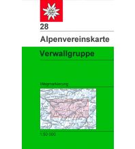 Wanderkarten Österreich Alpenvereinskarte 28, Verwallgruppe 1:50.000 Österreichischer Alpenverein