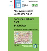 Ski Touring Maps Alpenvereinskarte BY-12, Karwendelgebirge Nord - Schafreiter 1:25.000 Österreichischer Alpenverein