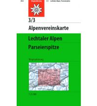 Wanderkarten Tirol Alpenvereinskarte 3/3, Lechtaler Alpen - Parseierspitze 1:25.000 Österreichischer Alpenverein