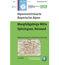 Hiking Maps Bavaria Alpenvereinskarte BY-15, Mangfallgebirge Mitte - Spitzingsee, Rotwand 1:25.000 Österreichischer Alpenverein