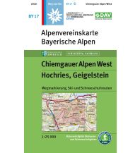 Skitourenkarten Alpenvereinskarte BY-17, Chiemgauer Alpen West - Hochries, Geigelstein 1:25.000 Österreichischer Alpenverein